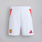 Manchester United 24-25 Home Shorts Weiß With Custom Printing_01 Kollektion – Exklusive Manchester United FC Trikots und Fanartikel