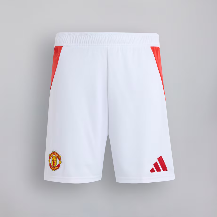 Manchester United 24-25 Home Shorts Weiß_01 Kollektion – Exklusive Manchester United FC Trikots und Fanartikel