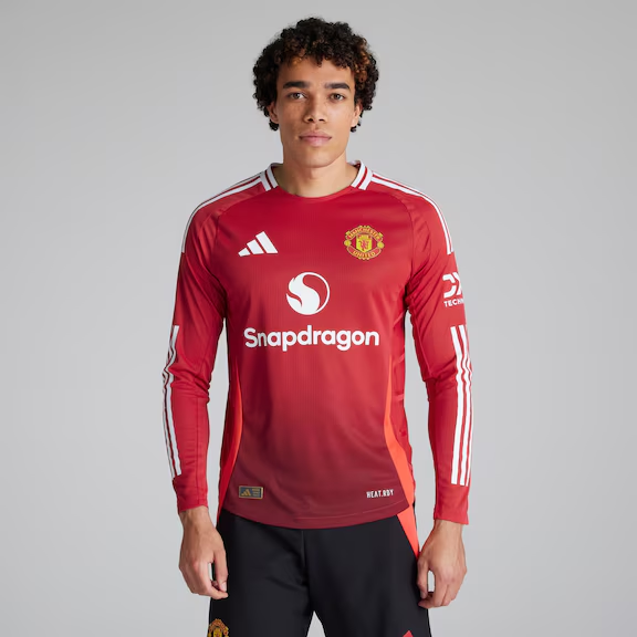 Manchester United 24-25 Langarm Home Authentic Trikot_01 Kollektion – Exklusive Manchester United FC Trikots und Fanartikel
