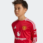 Manchester United 24-25 Langarm Home Trikot Kinder_04 Kollektion – Exklusive Manchester United FC Trikots und Fanartikel