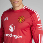 Manchester United 24-25 Langarm Home Trikot_04 Kollektion – Exklusive Manchester United FC Trikots und Fanartikel