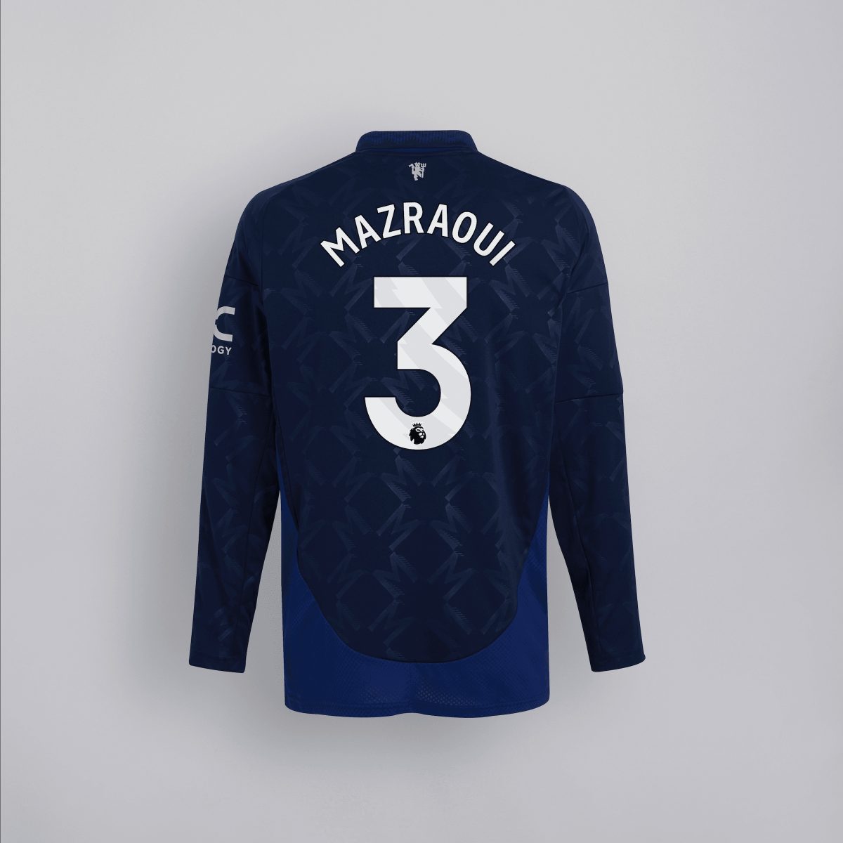 manchester united 2425 langarm-away-trikot – 3 noussair mazraoui Kollektion – Exklusive Manchester United FC Trikots und Fanartikel