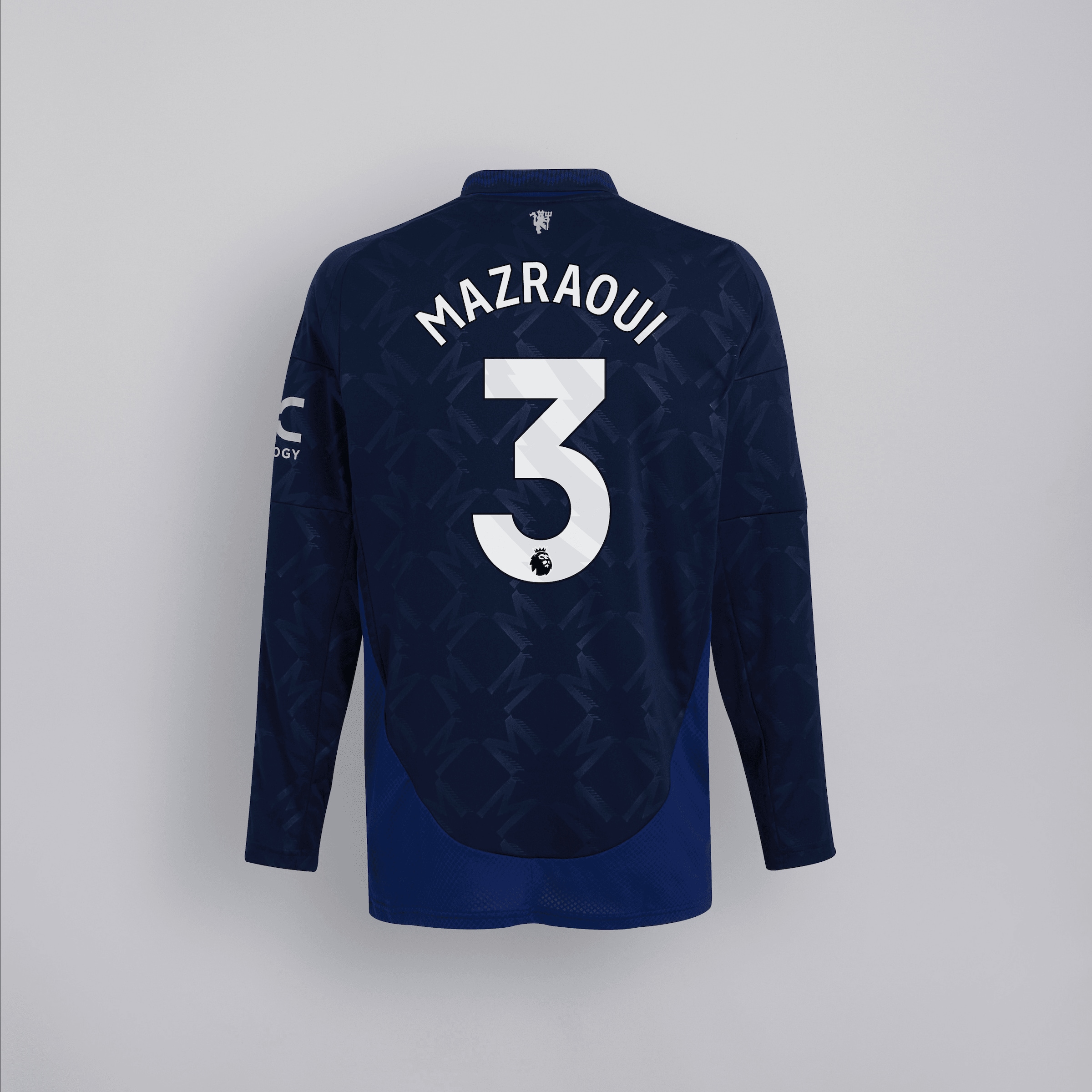 manchester united 2425 langarm-away-trikot – 3 noussair mazraoui Kollektion – Exklusive Manchester United FC Trikots und Fanartikel