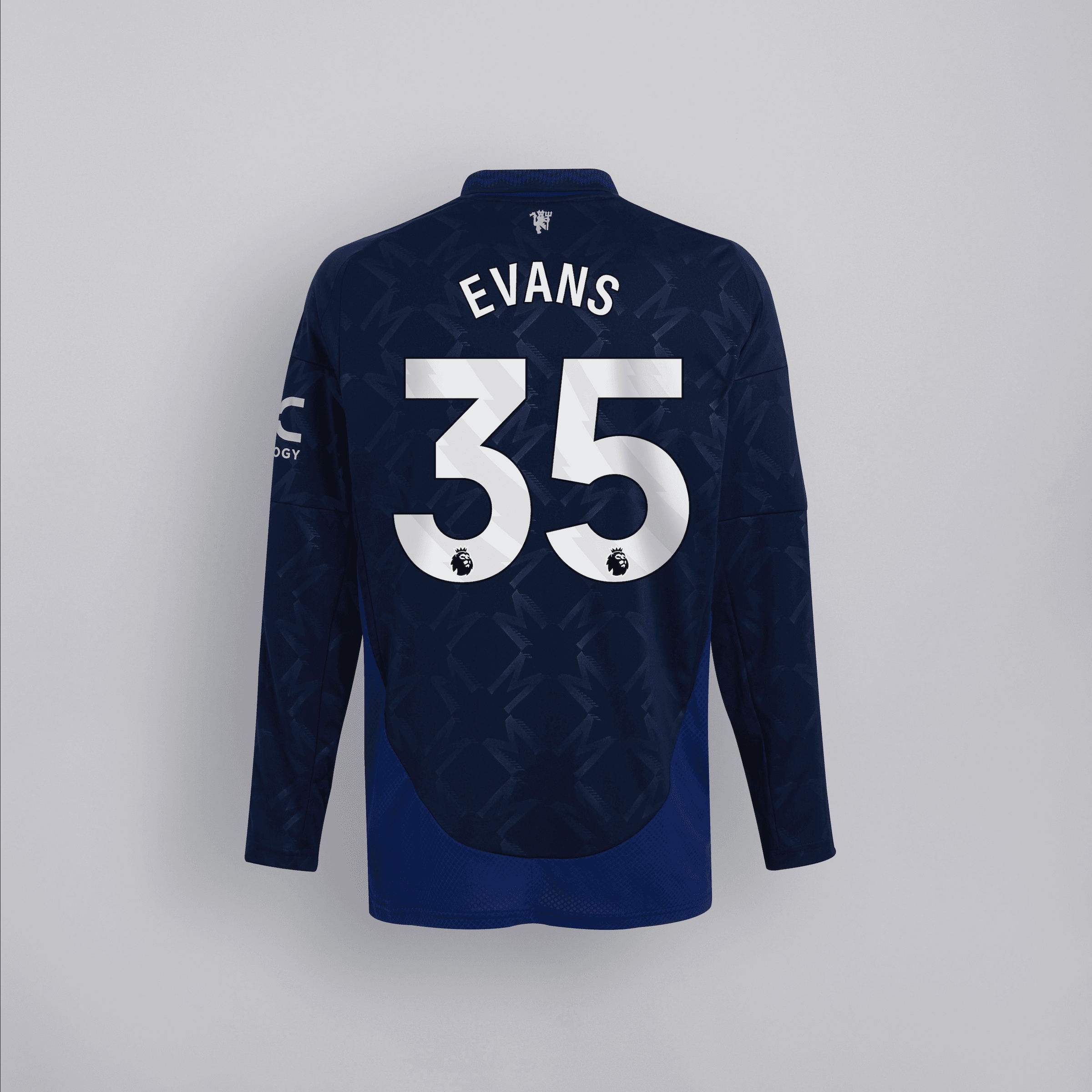 manchester united 2425 langarm-away-trikot – 35 jonny evans Kollektion – Exklusive Manchester United FC Trikots und Fanartikel
