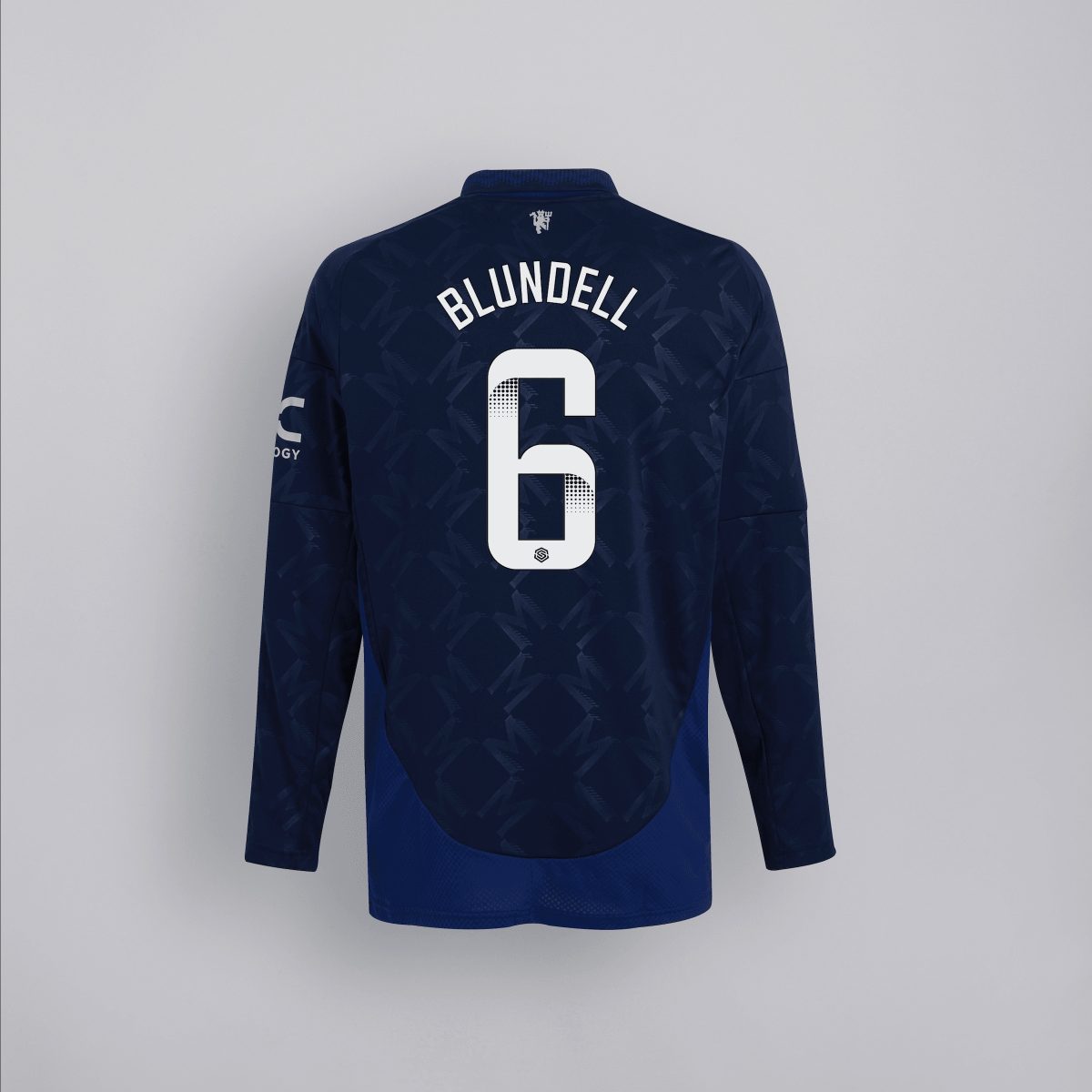 manchester united 2425 langarm-away-trikot – 6 hannah blundell Kollektion – Exklusive Manchester United FC Trikots und Fanartikel