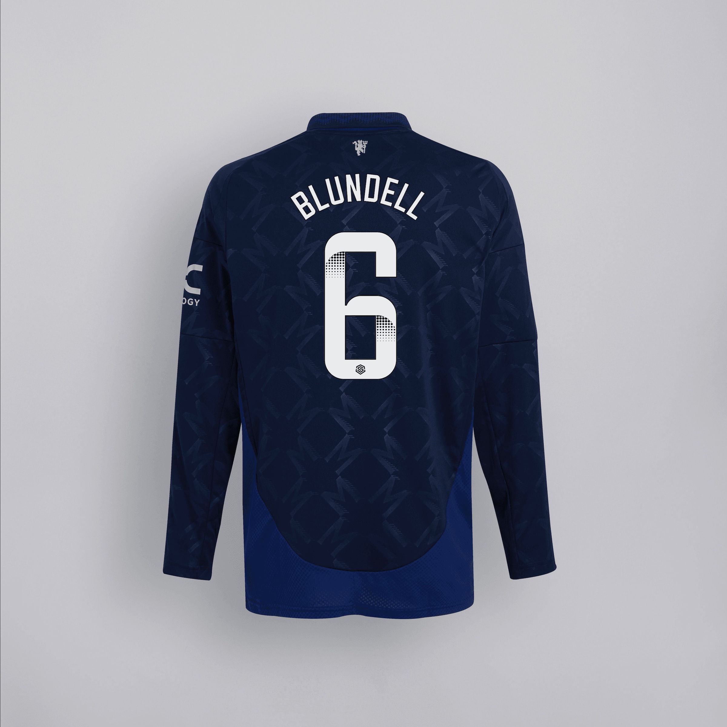 manchester united 2425 langarm-away-trikot – 6 hannah blundell Kollektion – Exklusive Manchester United FC Trikots und Fanartikel