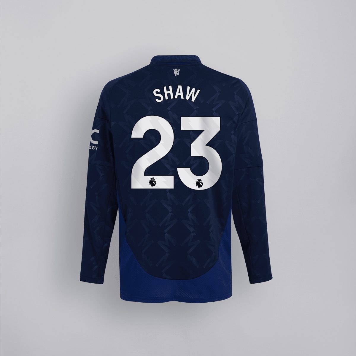 manchester united 2425 langarm-away-trikot kinder – 23  luke shaw Kollektion – Exklusive Manchester United FC Trikots und Fanartikel