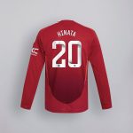 manchester united 2425 langarm home authentic trikot – 20 hinata miyazawa Kollektion – Exklusive Manchester United FC Trikots und Fanartikel