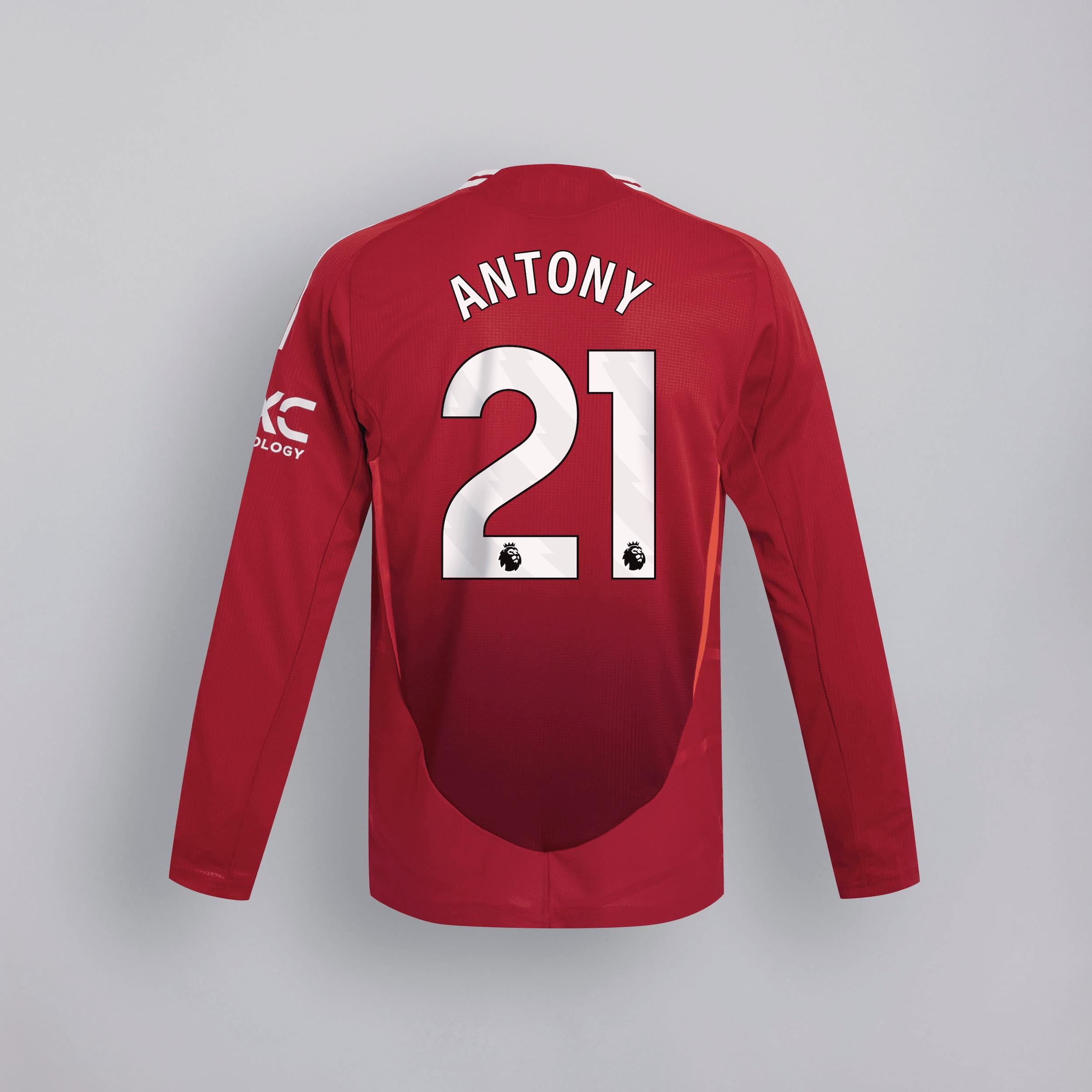 manchester united 2425 langarm home authentic trikot – 21 antony Kollektion – Exklusive Manchester United FC Trikots und Fanartikel