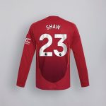 manchester united 2425 langarm home authentic trikot – 23  luke shaw Kollektion – Exklusive Manchester United FC Trikots und Fanartikel