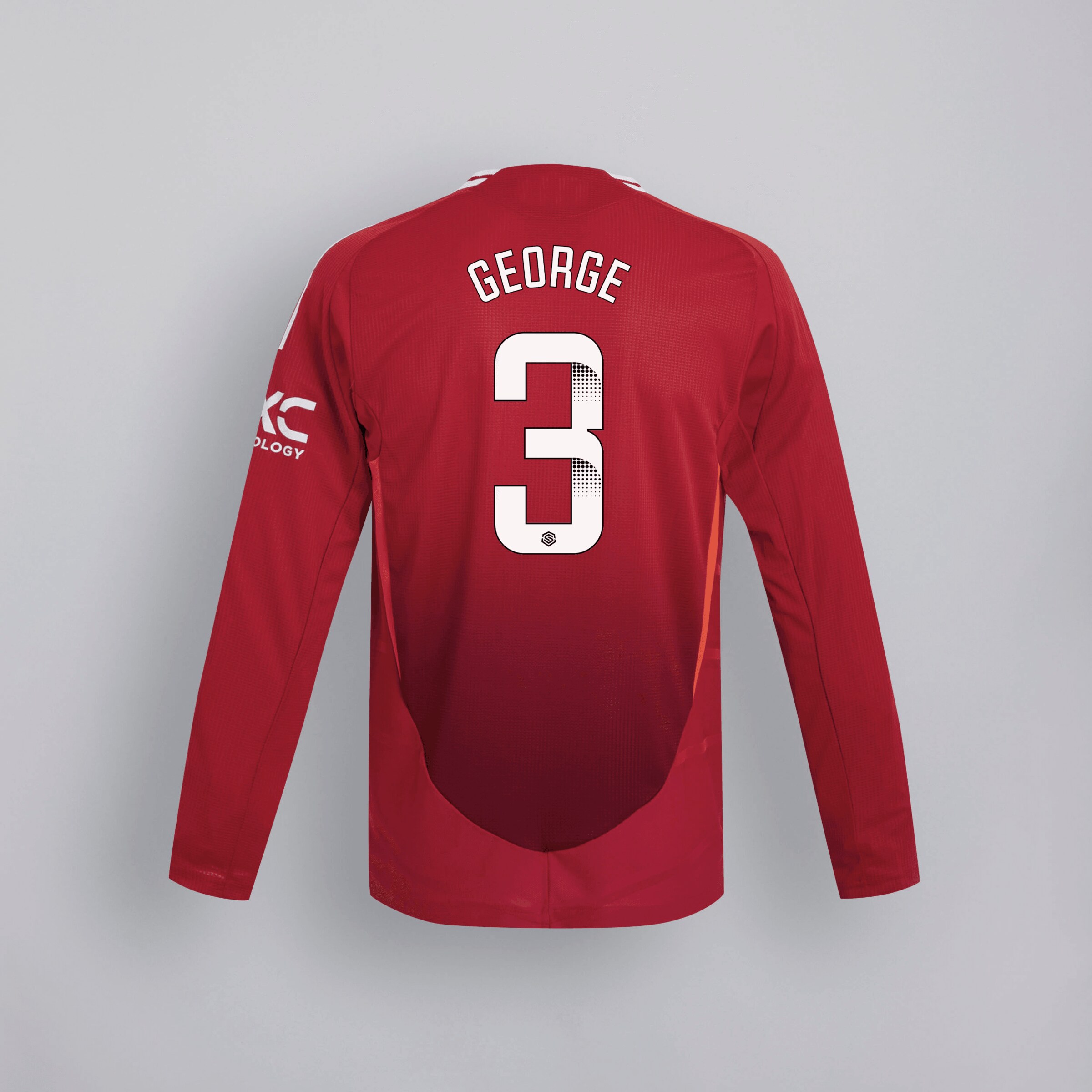 manchester united 2425 langarm home authentic trikot – 3 gabrielle george Kollektion – Exklusive Manchester United FC Trikots und Fanartikel