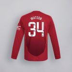manchester united 2425 langarm home authentic trikot – 34 emma watson Kollektion – Exklusive Manchester United FC Trikots und Fanartikel