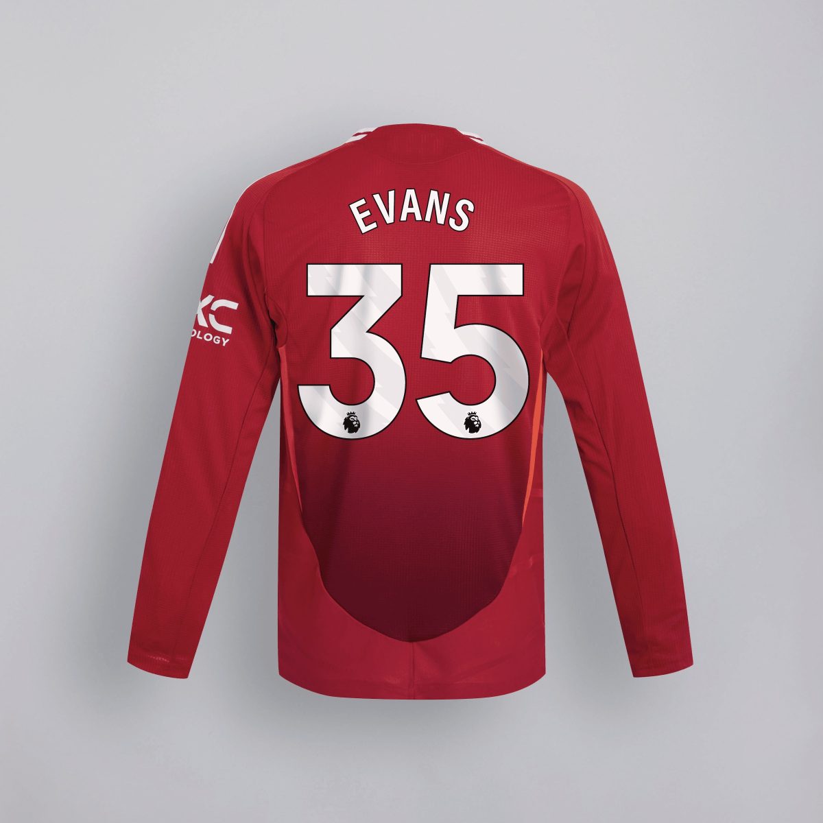manchester united 2425 langarm home authentic trikot – 35 jonny evans Kollektion – Exklusive Manchester United FC Trikots und Fanartikel
