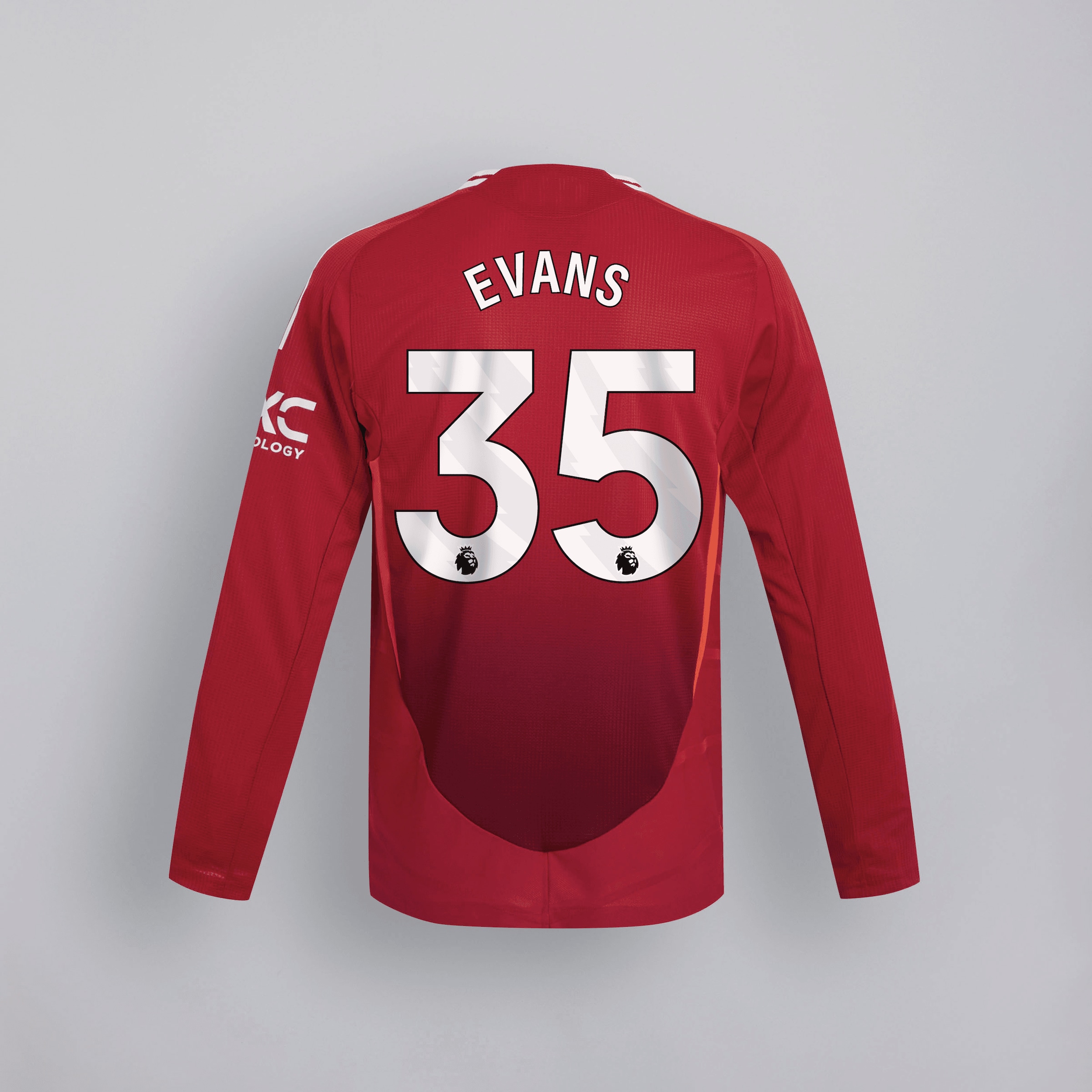 manchester united 2425 langarm home authentic trikot – 35 jonny evans Kollektion – Exklusive Manchester United FC Trikots und Fanartikel