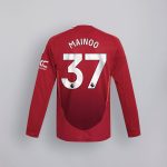manchester united 2425 langarm home authentic trikot – 37 kobbie mainoo Kollektion – Exklusive Manchester United FC Trikots und Fanartikel