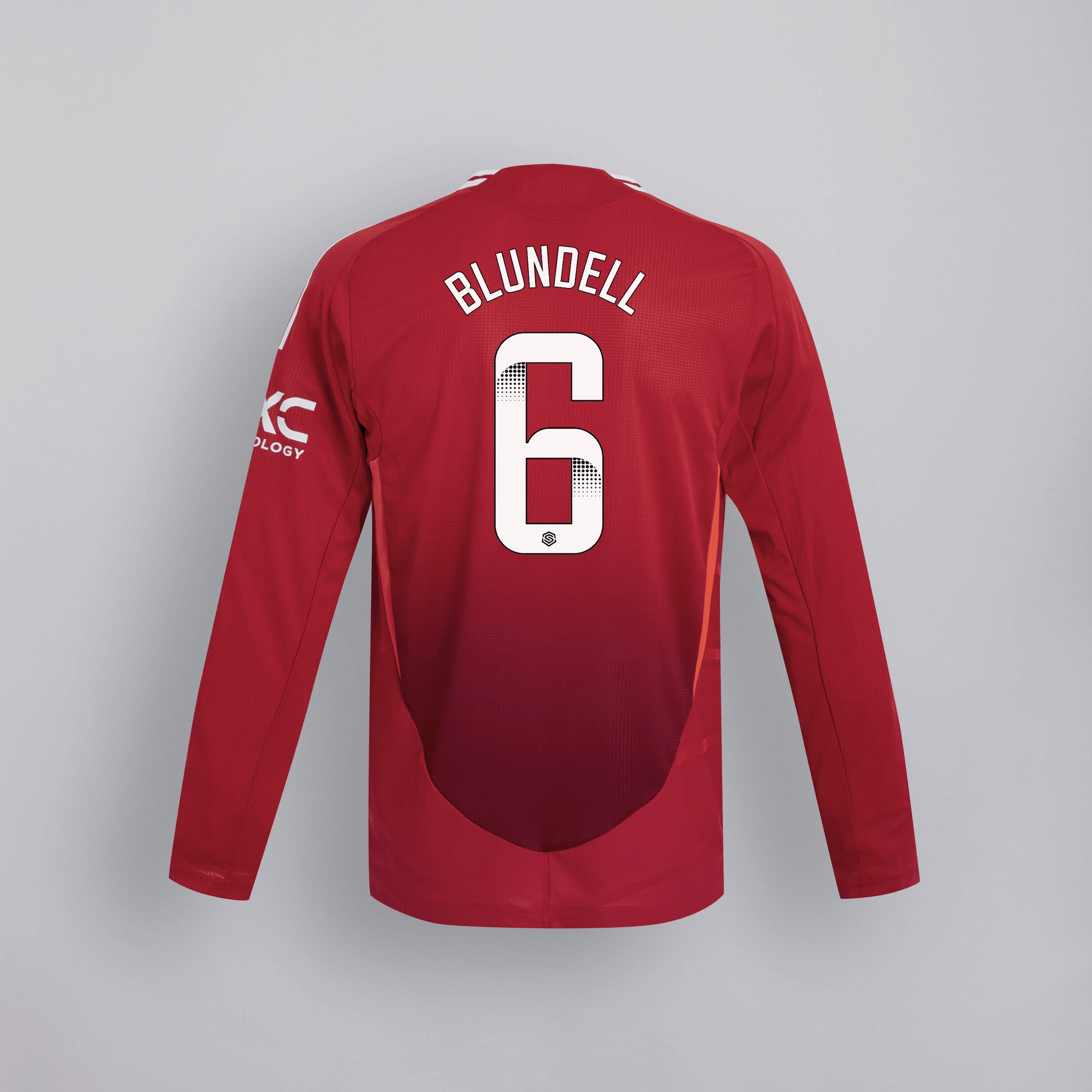 manchester united 2425 langarm home authentic trikot – 6 hannah blundell Kollektion – Exklusive Manchester United FC Trikots und Fanartikel