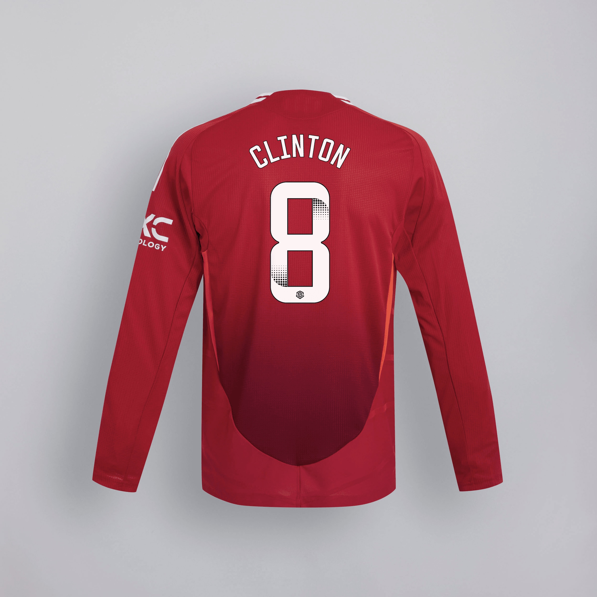 manchester united 2425 langarm home authentic trikot – 8 grace clinton Kollektion – Exklusive Manchester United FC Trikots und Fanartikel