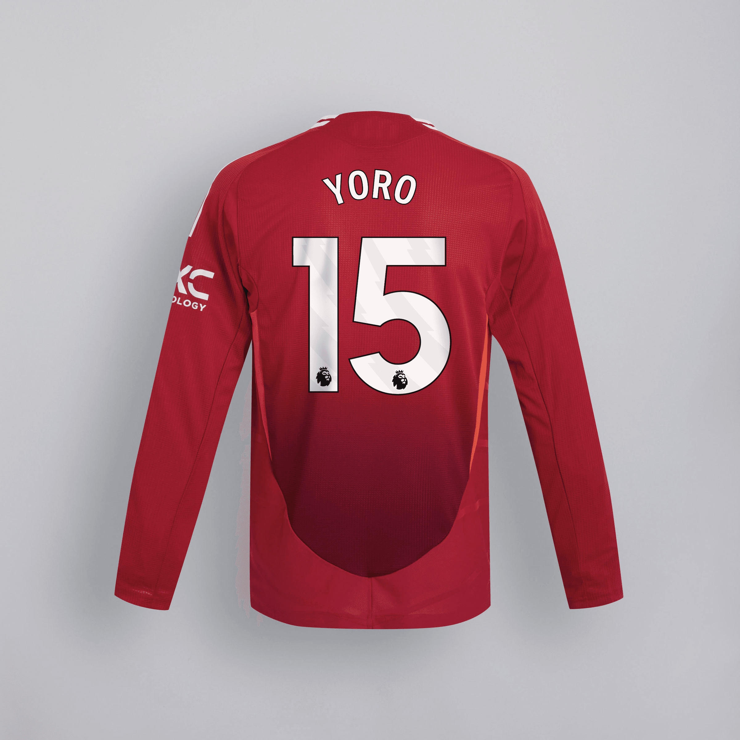 manchester united 2425 langarm home trikot – 15 leny yoro Kollektion – Exklusive Manchester United FC Trikots und Fanartikel