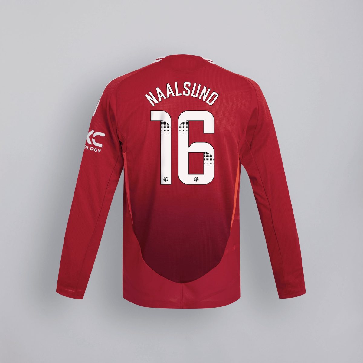 manchester united 2425 langarm home trikot – 16 lisa naalsund Kollektion – Exklusive Manchester United FC Trikots und Fanartikel