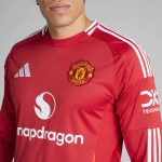 manchester united 2425 langarm home trikot – 25 manuel ugarte Kollektion – Exklusive Manchester United FC Trikots und Fanartikel